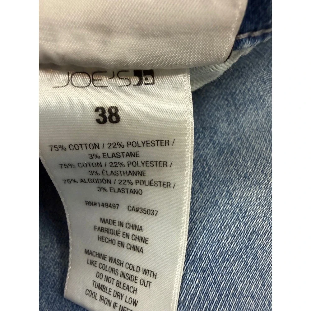 Joes Jeans The Asher Slim Fit Kinetic Mens 38 Medium Wash Blue Denim Jeans